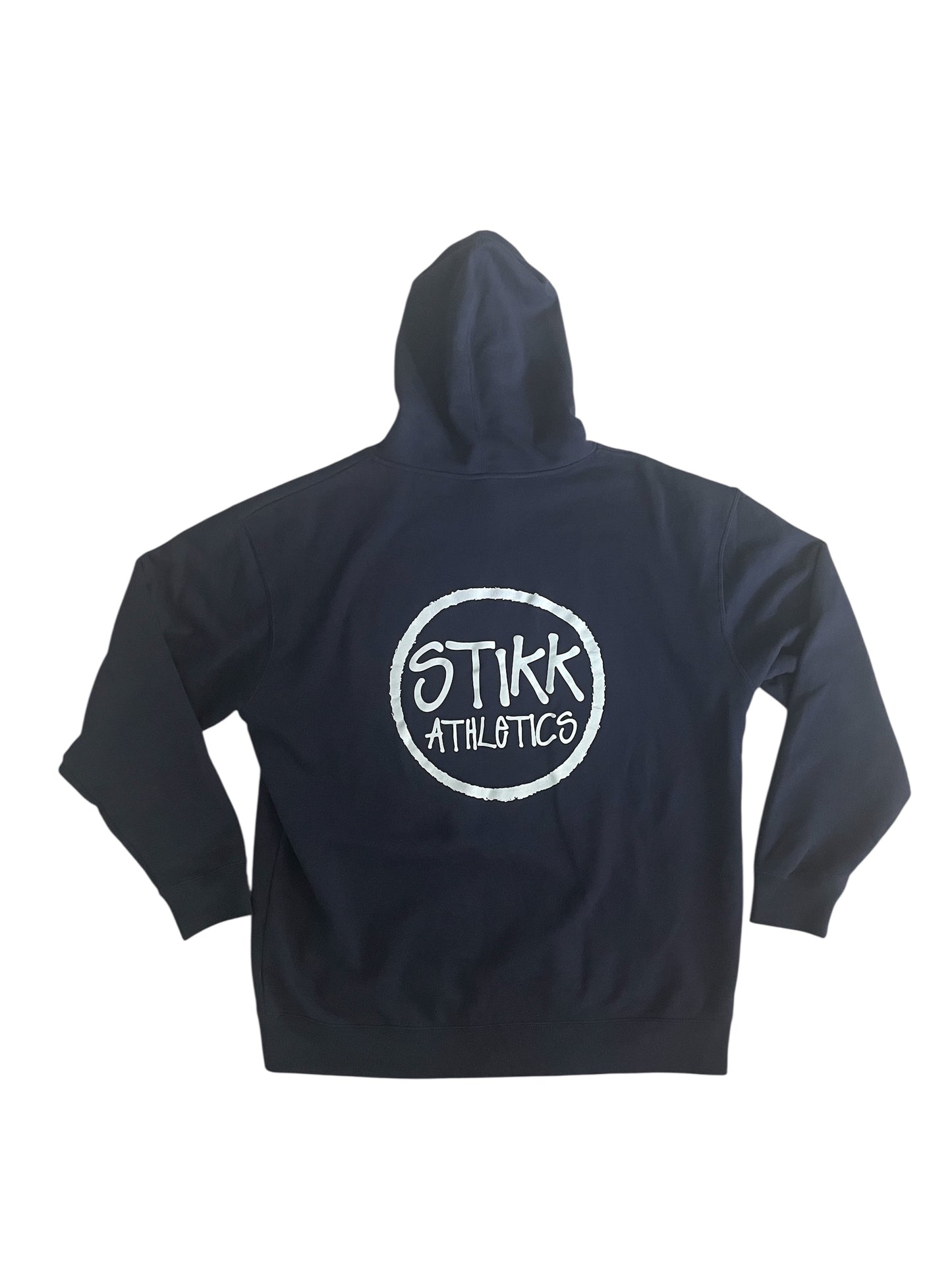 Navy Blue Color Hoodie - w/ Grey Logo
