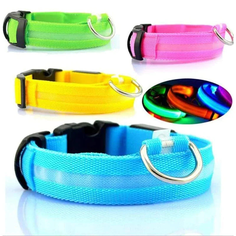 LED Adjustable Dog Collar - Safety and Waterproof