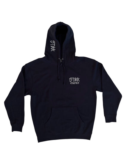 Navy Blue Color Hoodie - w/ Grey Logo