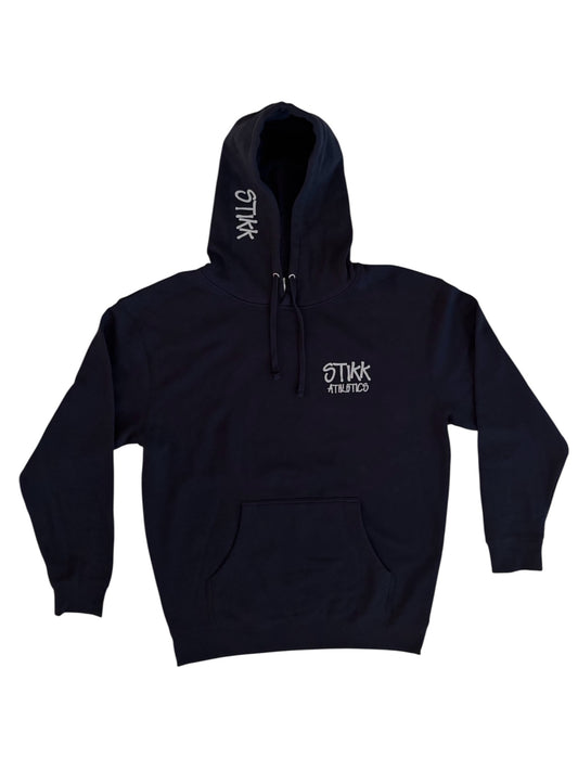 Navy Blue Color Hoodie - w/ Grey Logo