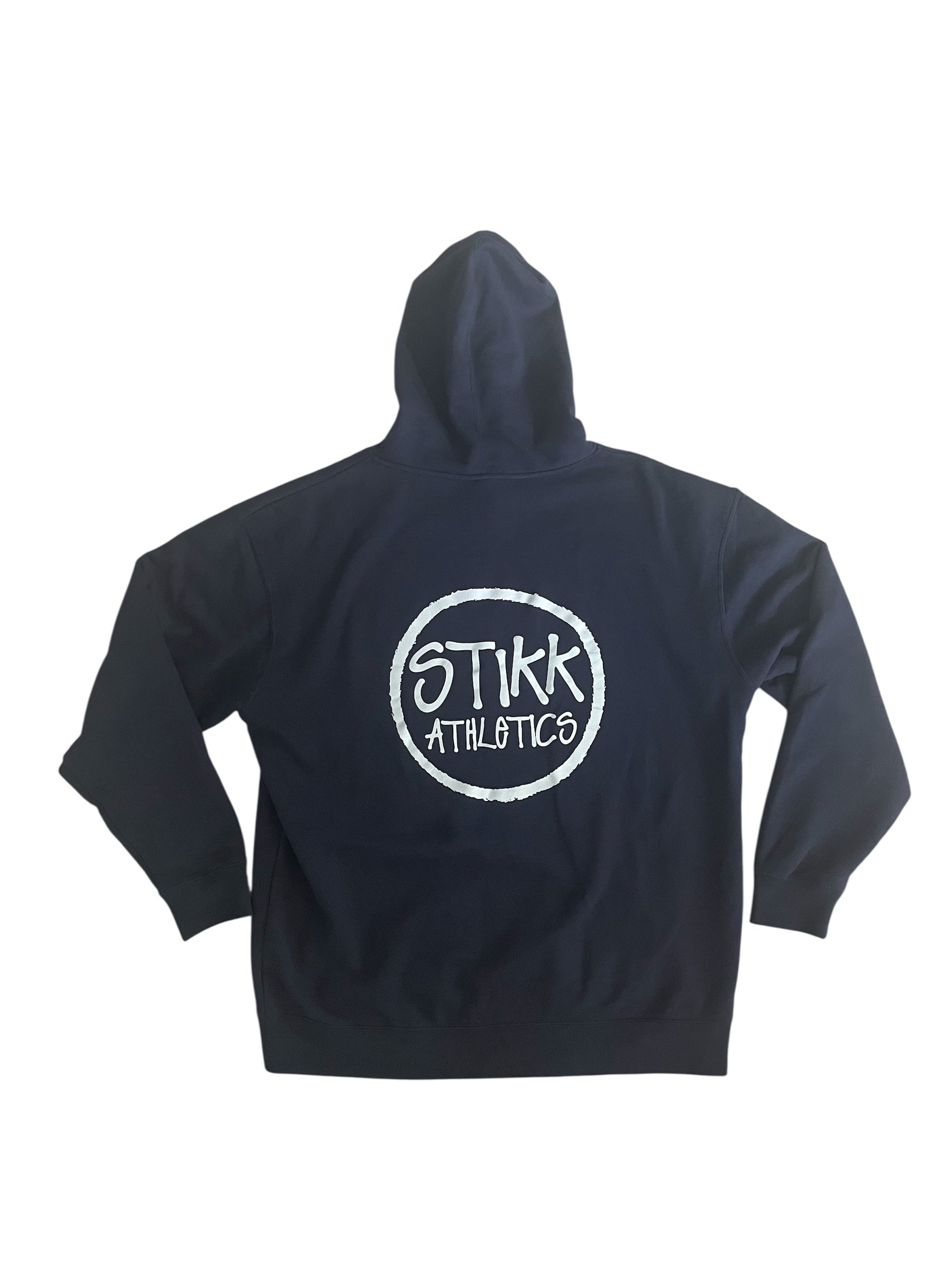 Navy Blue Color Hoodie - w/ Grey Logo