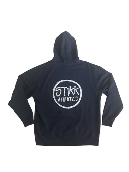 Navy Blue Color Hoodie - w/ Grey Logo